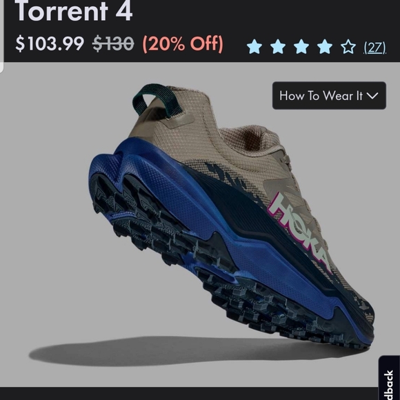 Hoka Torrent 4 Farro/Ultramarine - Picture 5 of 13